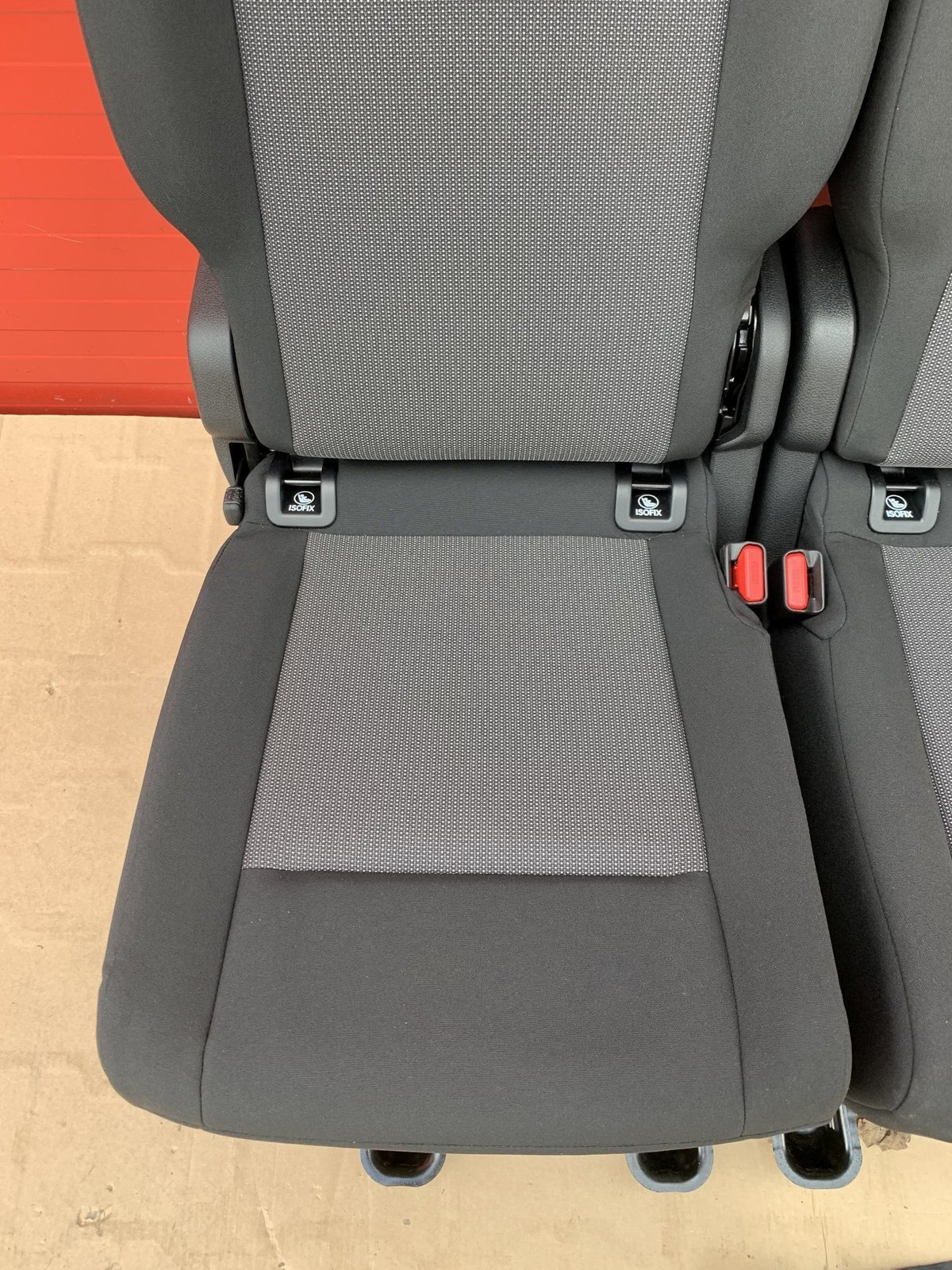 Bench rear triple double + single seat Toyota Proace Traveller Spacetourer Expert Vivaro C belts mounts