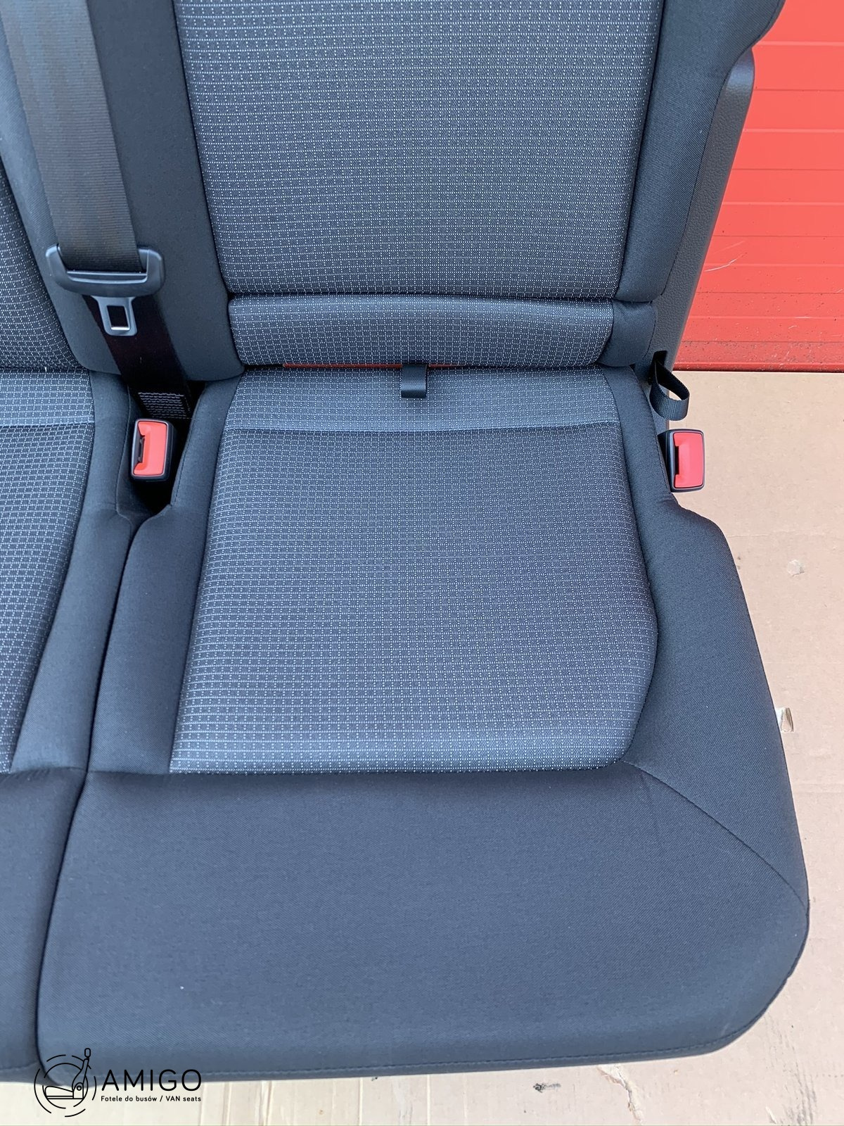 Seat MAN TGE VW Crafter II 2016-2023 double bench passenger seat front LHD