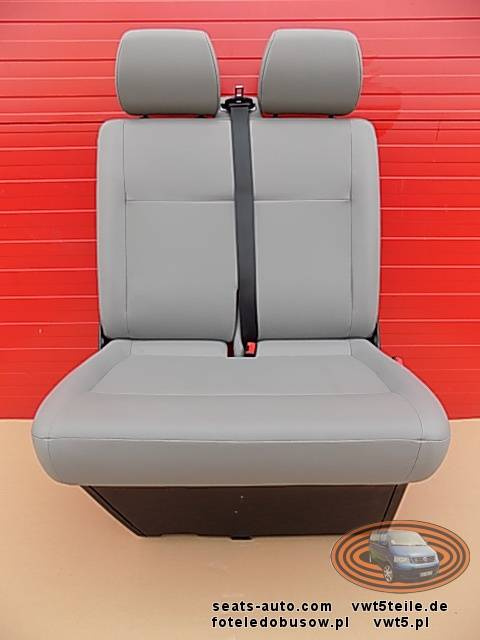 Seat bench double passenger VW T5 Transporter GP Facelift front SKY LHD
