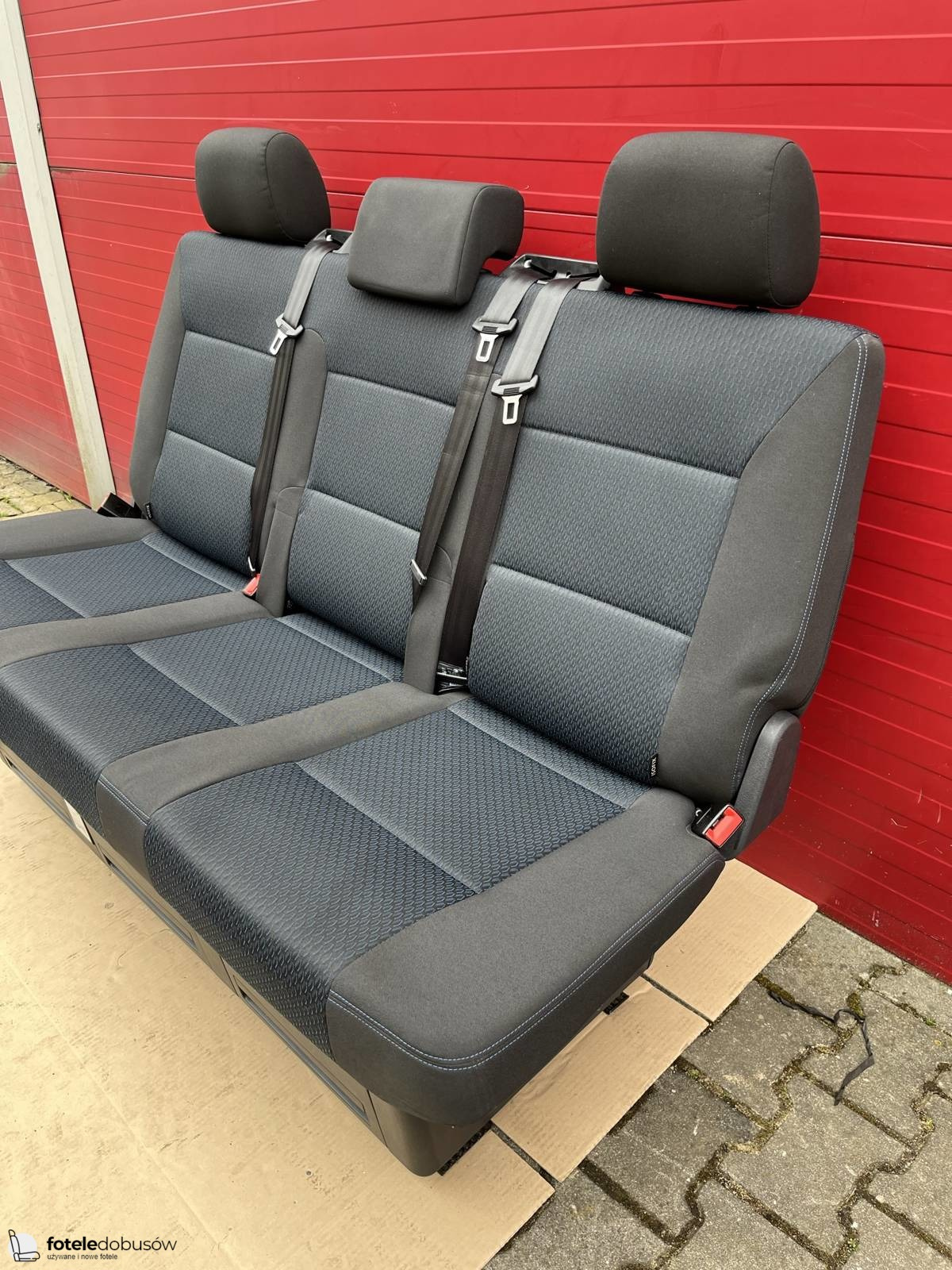 Bench rear triple seat VW T6 Freestyle Kutamo blue Multivan Caravelle t5