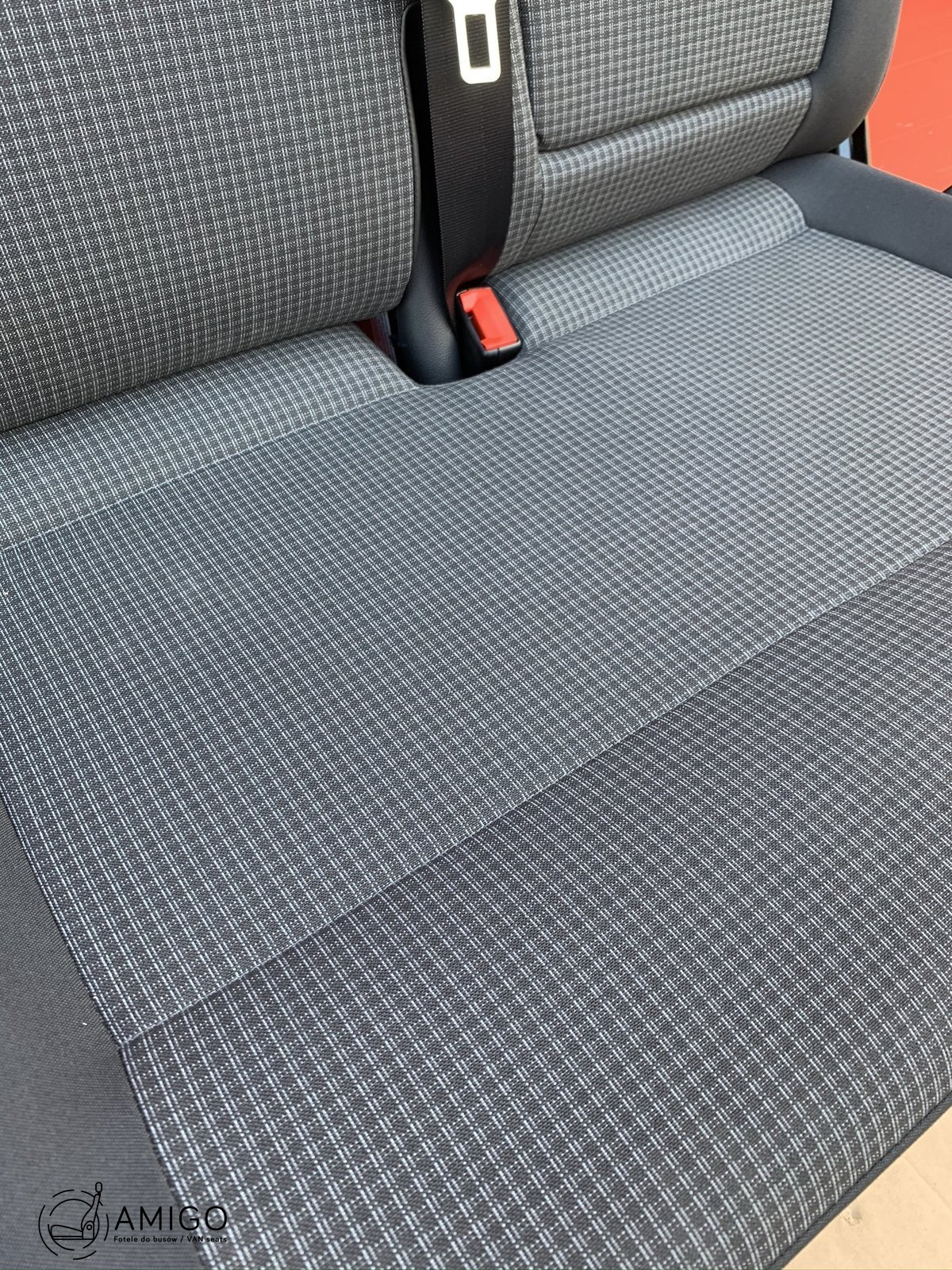 Seat VW T6 T5 double front passenger bench Double Grid with safe LHD