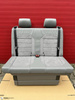 Bench rear double seat bed Leather Alcantara Grey VW T6.1 T6 T5 California