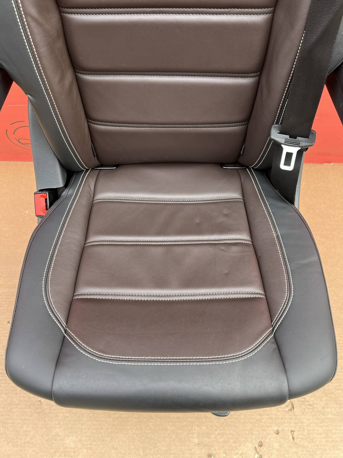 Seat VW T6 Multivan Caravelle Leather Mocha brown swivel rear T5 T6.1