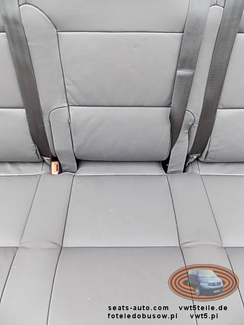 Bench rear triple seat VW T5 T5.1 anthracite leather Multivan Caravelle