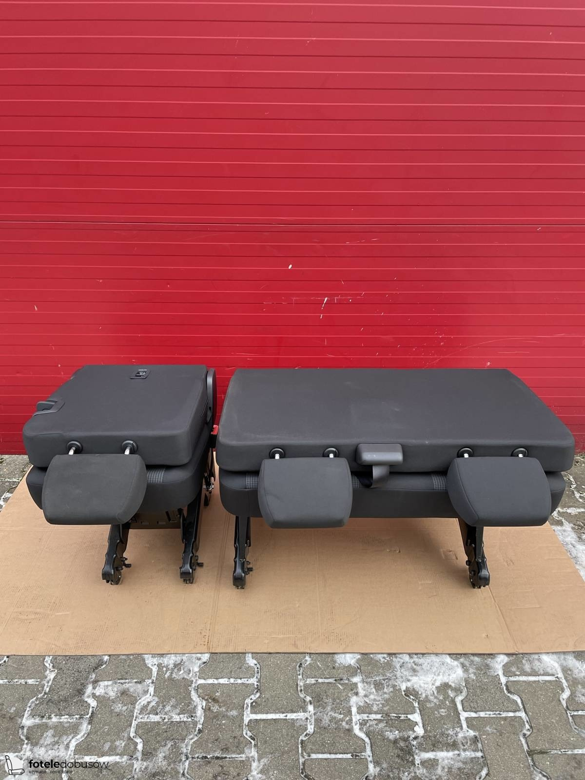 Bench rear triple seat VW T6.1 T6 Transporter Double Grid single + double LHD