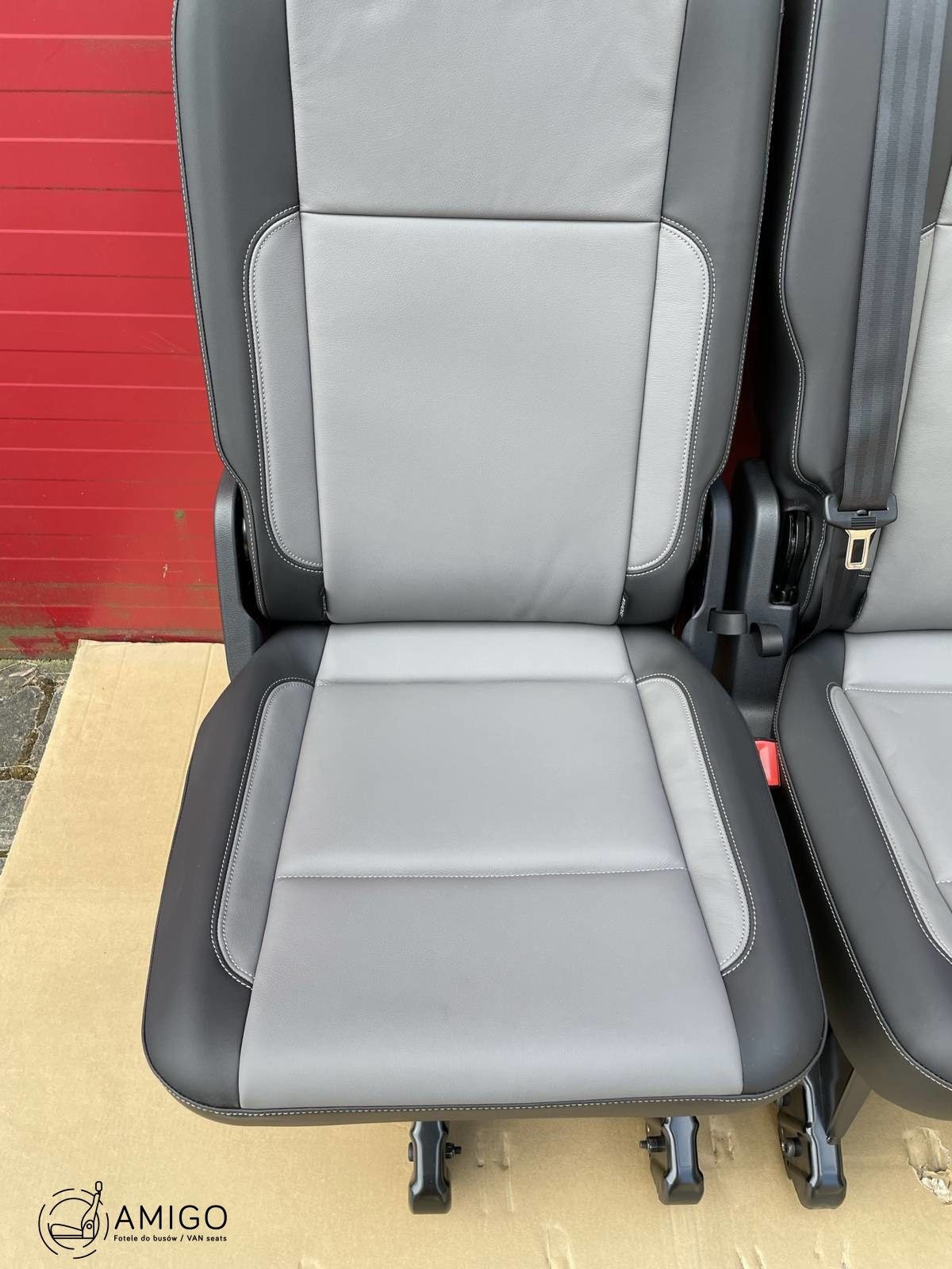 Bench rear triple seat VW T6.1 T6 Transporter SAVONA leather t5 3x single 1+1+1