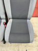 VW T6 T5 SET Bench rear double single seat Austin grey 2nd row + belts brackets RHD Isofix