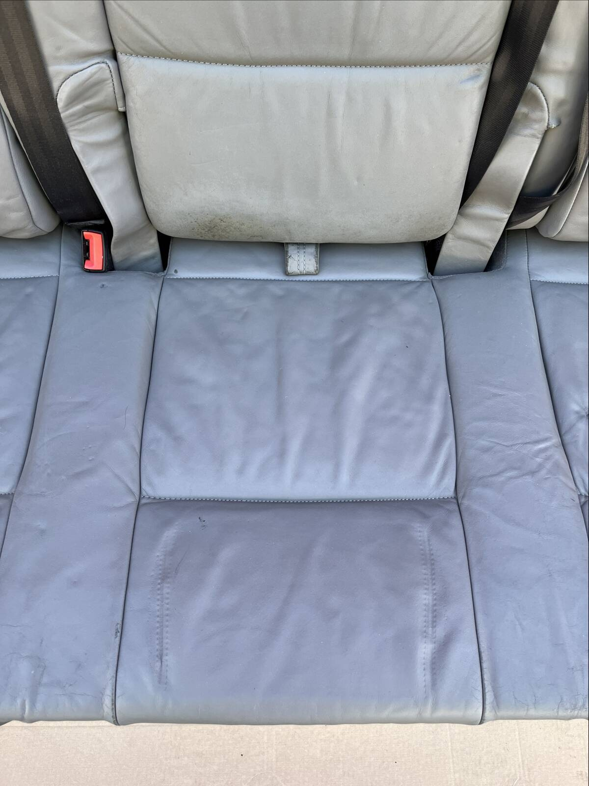 Bench rear triple seat VW T5 grey leather Multivan Caravelle t6
