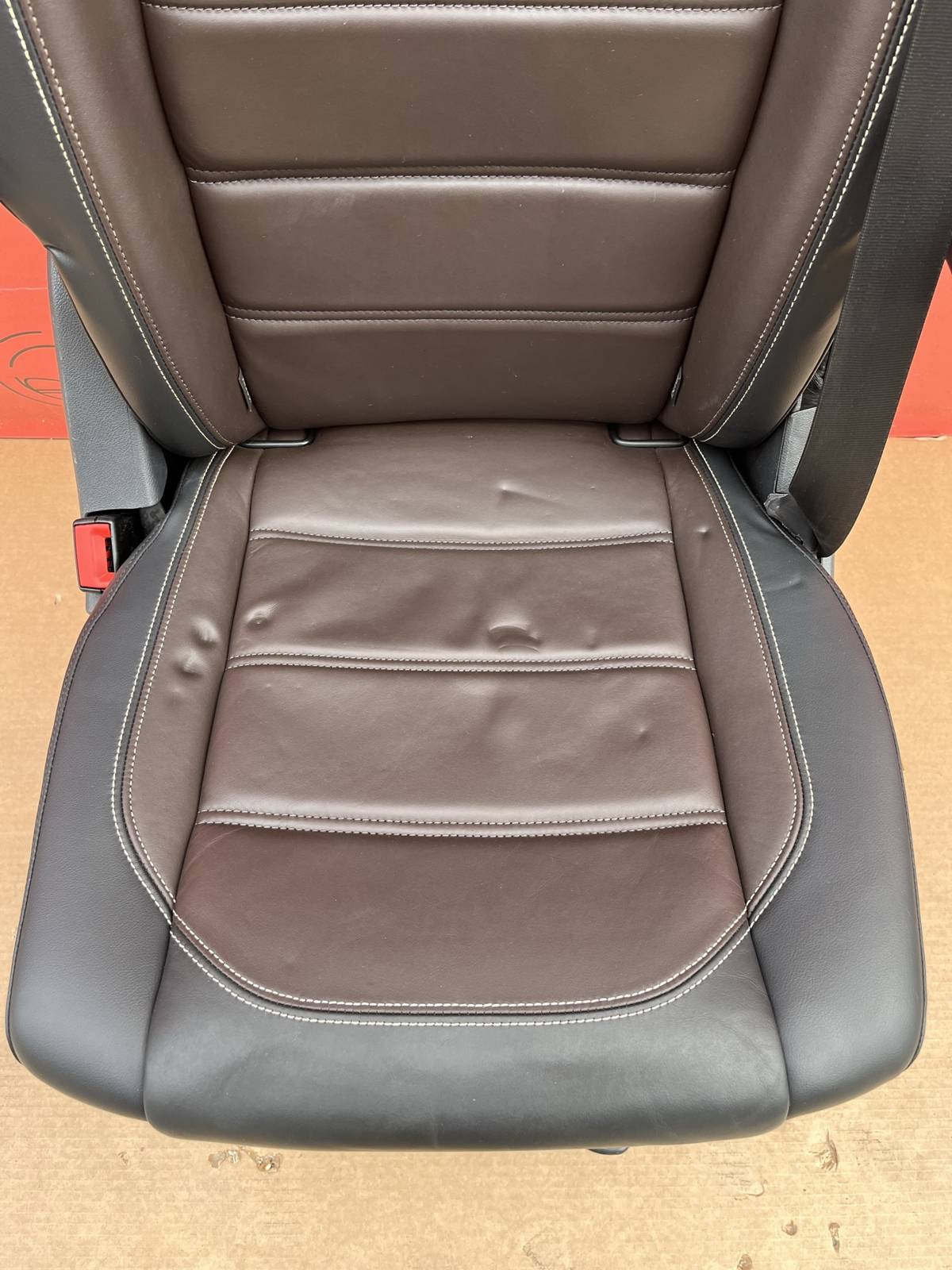 Seat VW T6 Multivan Caravelle Leather Mocha brown swivel rear T5 T6.1