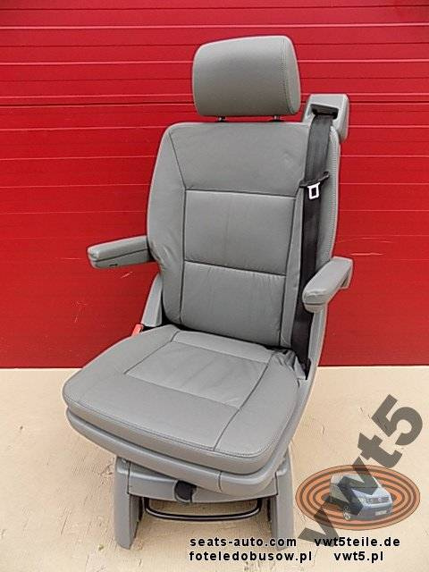 Seat VW T5 Multivan gray leather swivel isofix armrests