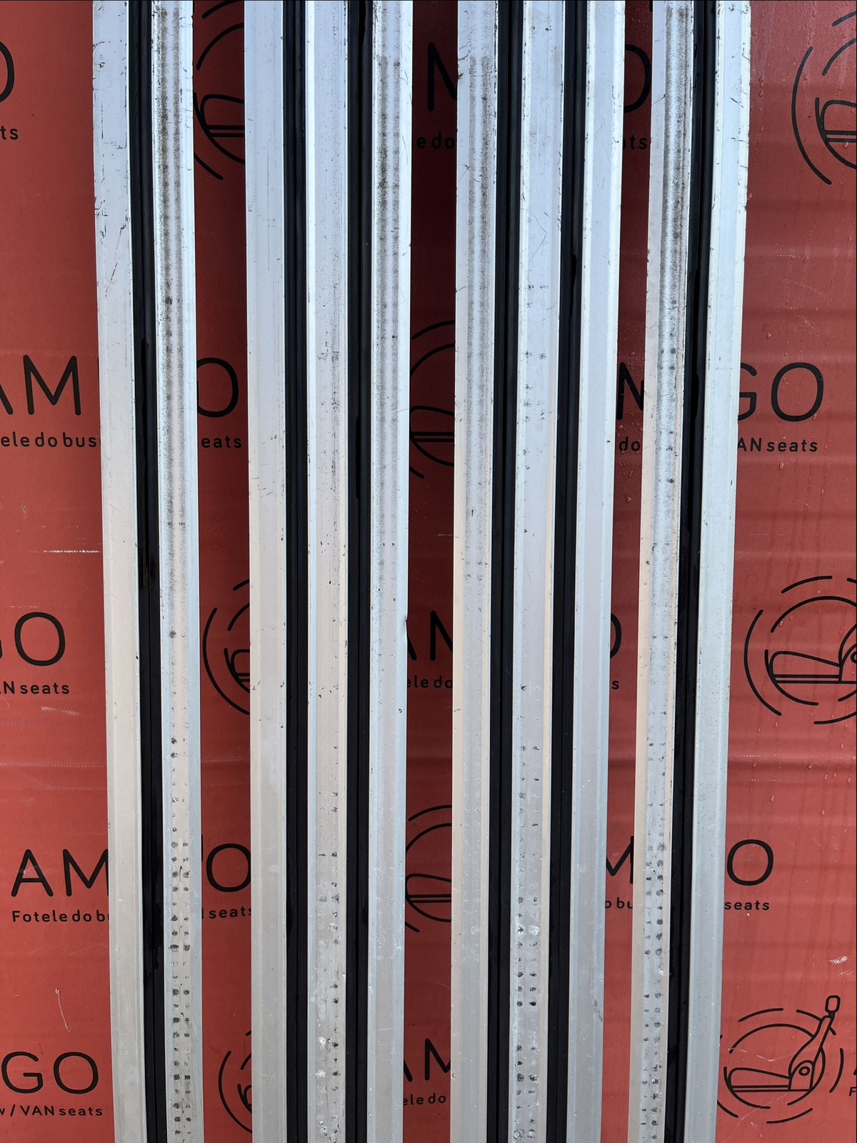 Rear rails for seats double Volkswagen VW T5 Multivan Caravelle SWB set