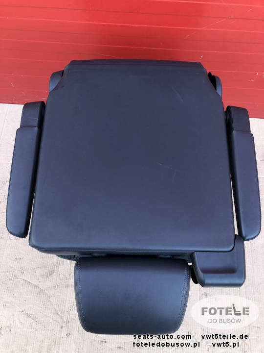 Seat single swivel VW T5.1 Multivan Caravelle anthracite leather rear t6