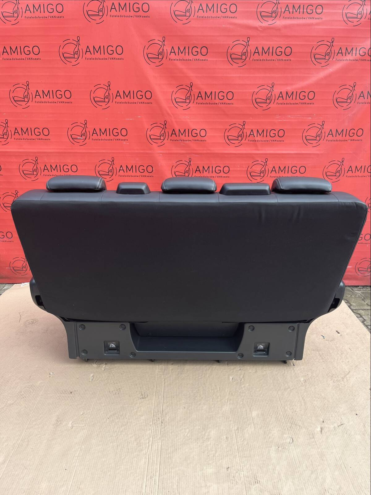 Seat rear bench bed Renault Trafic SpaceClass Escapade Black Leather