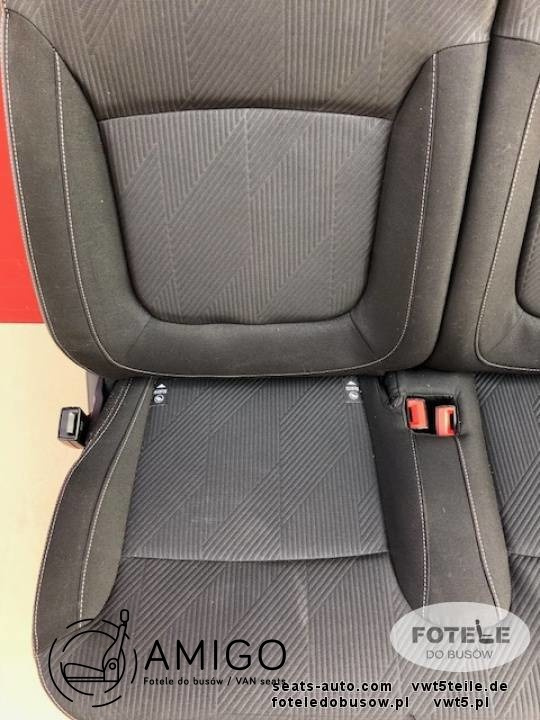 Seat triple bench Renault Trafic Opel Vauxhall Vivaro NV300 Talento belts set