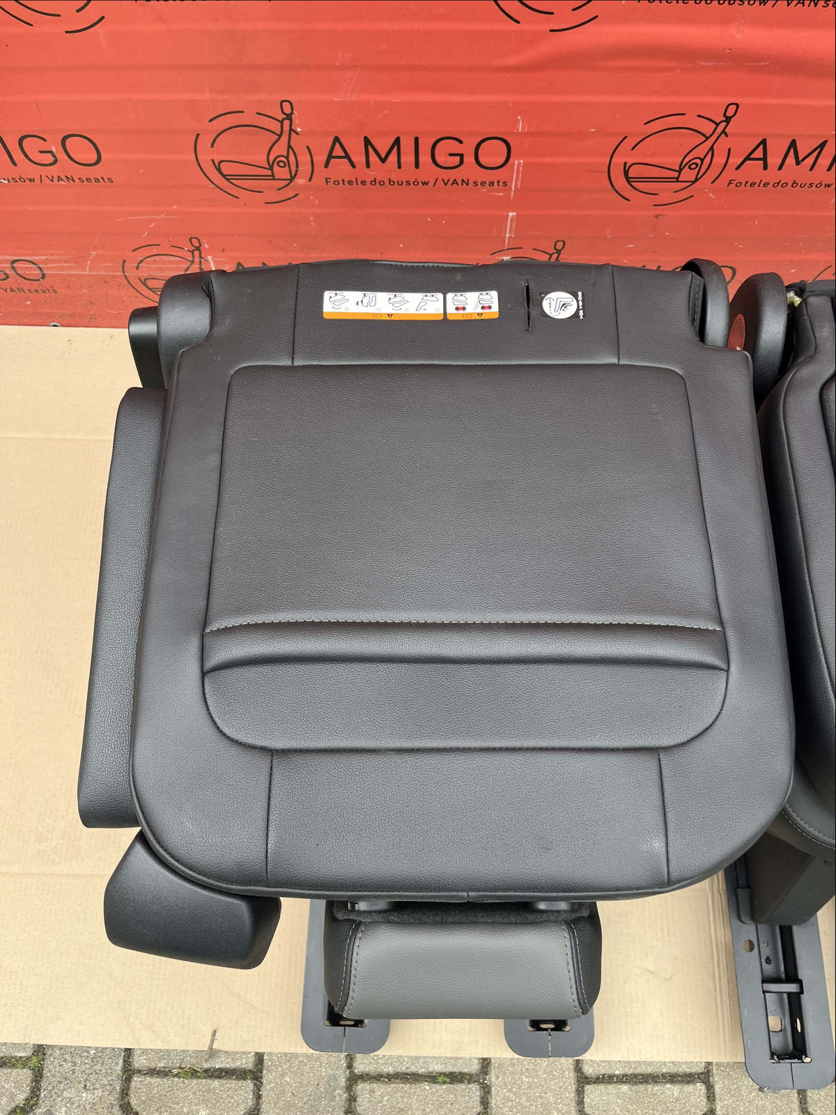 Seat Ford Transit Custom Tourneo bench rear folding seats 3x single seat leather