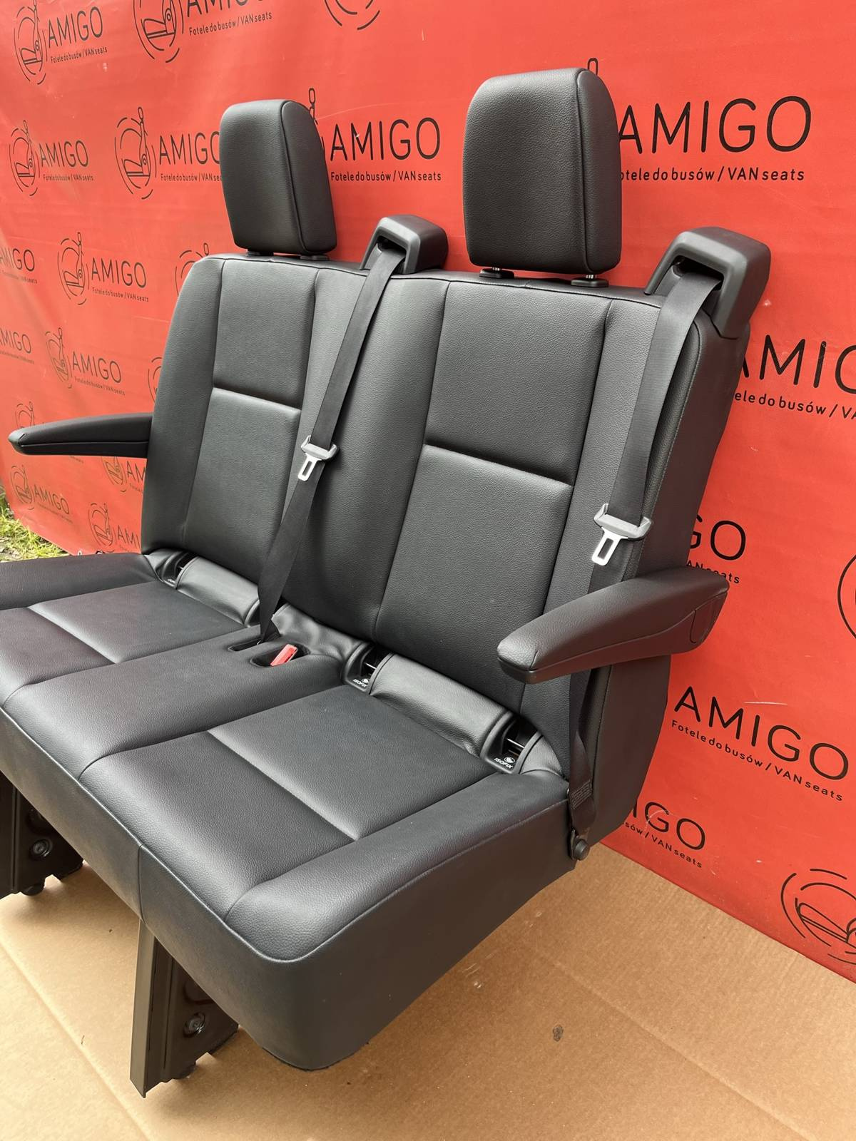 Seat Mercedes Sprinter W907 rear double bench Artico isofix armrests