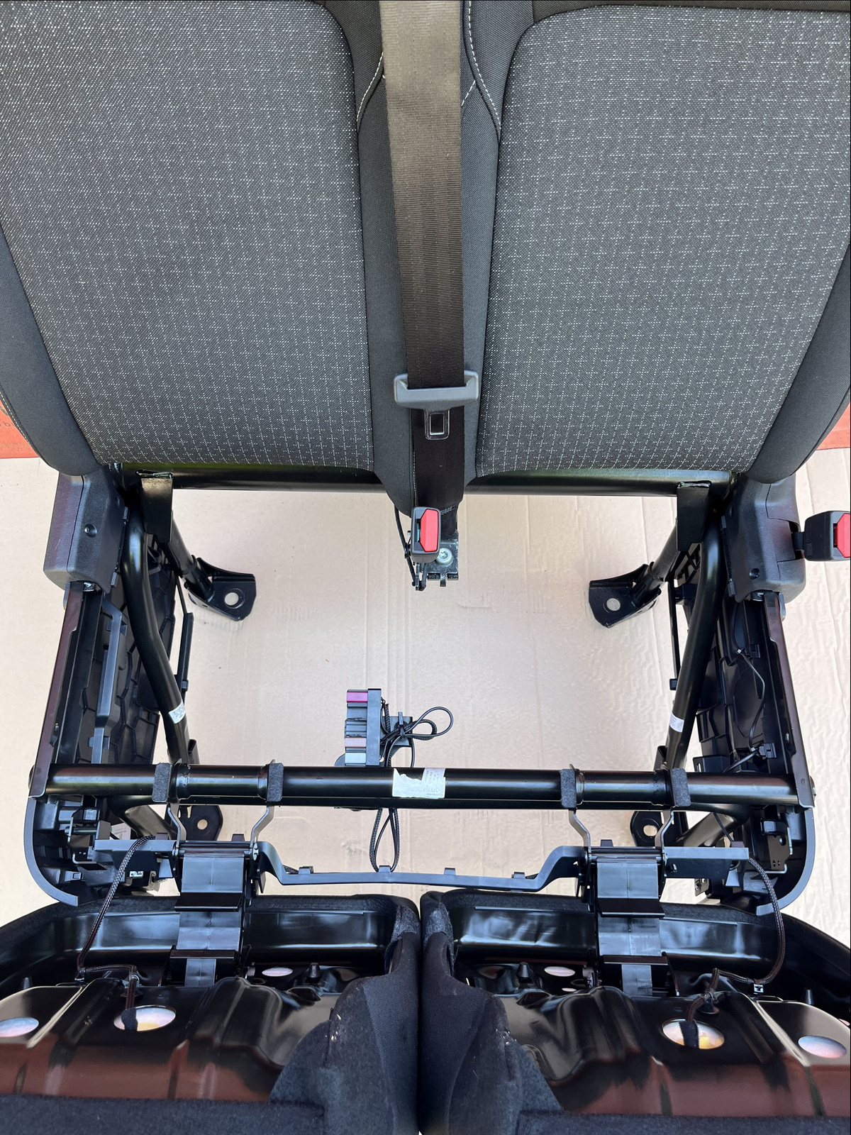 New Ford Transit Custom 23-25 Plus black onyx double front passenger seat LHD