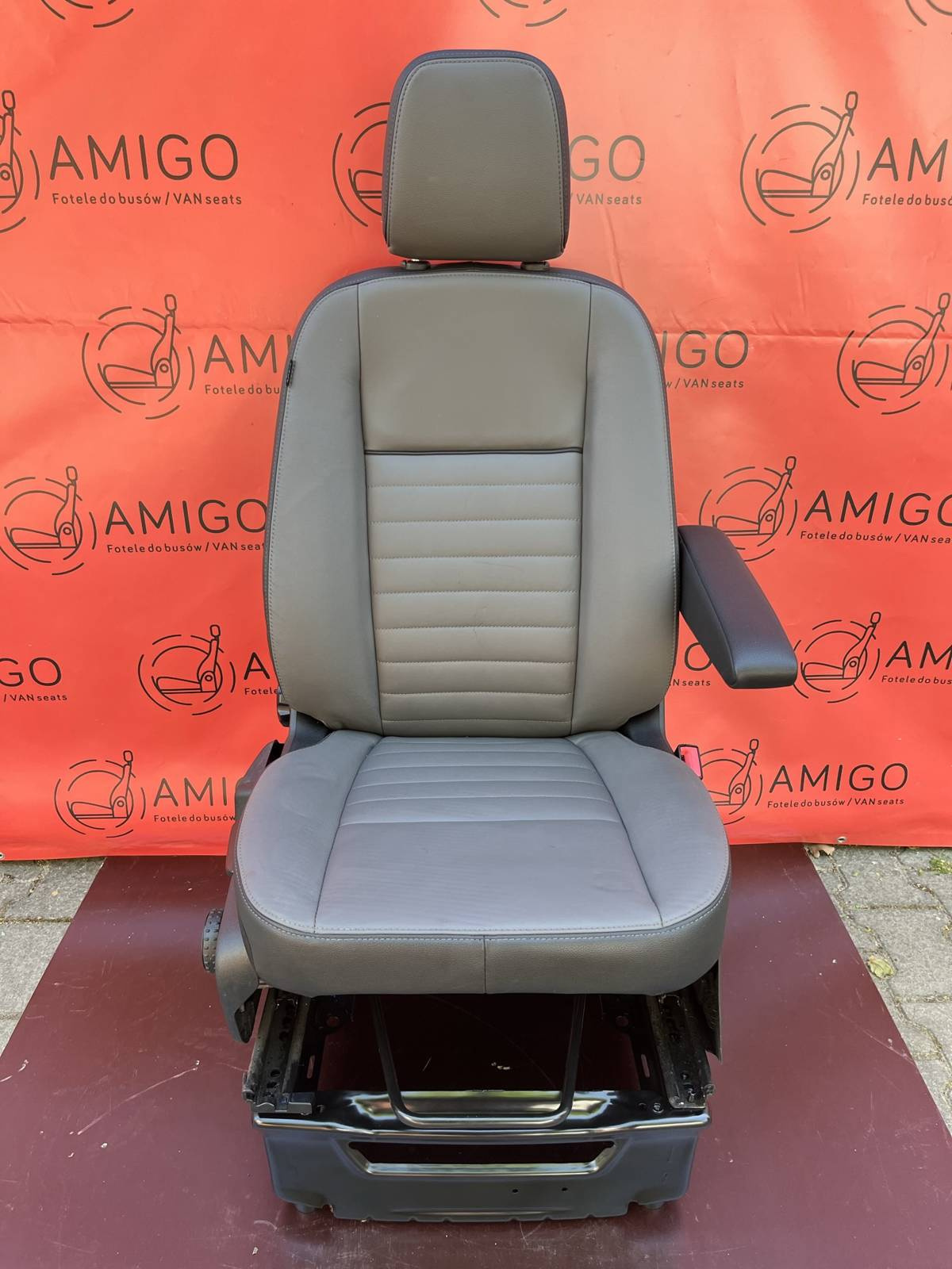 Ford Transit Custom Seat EU passenger | UK driver armrest 2012-2022 Salerno leather airbag