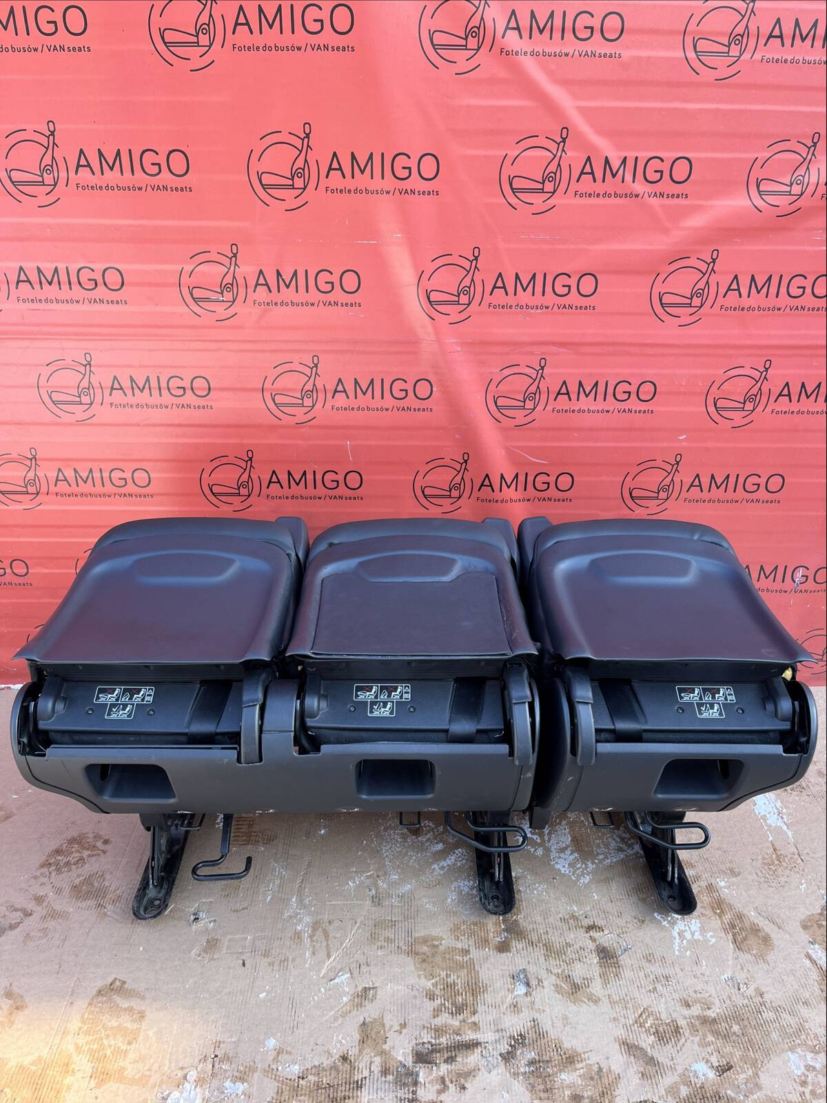 Rear Seats 2+1 bench single seat comf MERCEDES W447 Vito Tourer Faux Leather LHD